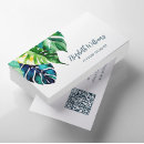 Buscar hojas tropicales tarjetas de visita Diseñador de interiores
