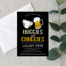 Buscar pañales y cerveza invitaciones Para él