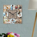 Buscar madera marrón relojes de pared Para ellos