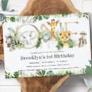 Buscar animales de la selva invitaciones Cualquier niño