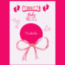Buscar pies del tarjetas enhorabuena de bebe Rosa