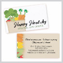 Buscar nutrición tarjetas de visita Verduras