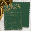 Buscar hojas del verde invitaciones Elegante