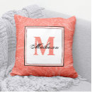 Buscar coral y blanco cojines Parejas