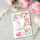Buscar 2 corazón 1 invitaciones Rosa