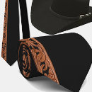 Buscar cuero negro corbatas Vaquero