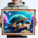 Buscar tortuga arte Bajo el agua