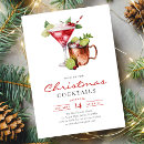 Buscar cóctel del invitaciones de navidad Acuarela