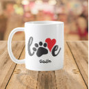 Buscar huellas de perro tazas General y unisex