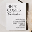 Buscar aquí viene la novia invitaciones General y unisex