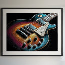 Buscar guitarra colorida posters Artístico