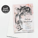 Buscar gato de cheshire invitaciones Fiesta de té