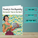 Buscar por hospitalidad tarjetas de agradecimiento Anfitriona