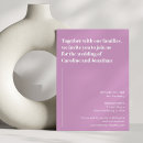 Buscar púrpura boda invitaciones Negrita