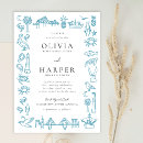 Buscar la ciudad boda invitaciones Azul