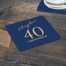 Buscar oro y azul posavasos General y unisex