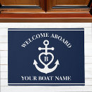 Buscar ancla del barco felpudos Azul marino