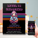 Buscar retro gamer invitaciones Nivel desbloqueado