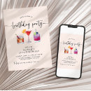 Buscar fiesta 25 invitaciones de cumpleaños Acuarela