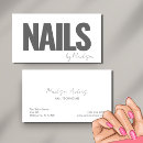 Buscar manicura tarjetas de visita Salón