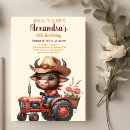 Buscar tractor lindo invitaciones Rústico