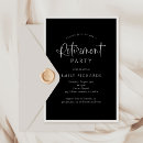Buscar retiro blanco negro invitaciones Minimalista