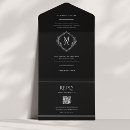 Buscar monograma u invitaciones Blanco y negro