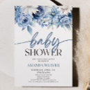 Buscar flores azules invitaciones Elegante y moderno