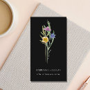 Buscar flores negras tarjetas de visita General y unisex