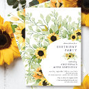 Buscar del girasol invitaciones de cumpleaños Invitados