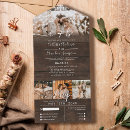 Buscar wood wedding invitaciones Elegante