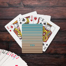 Buscar marrones barajas de cartas Monograma