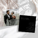 Buscar blanco y negro gótico invitaciones Simple