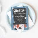 Buscar puppy party invitaciones Azul