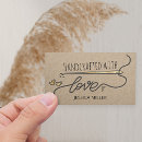 Buscar love tarjetas de visita Artesanal