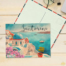 Buscar santorini postales Blanco azul