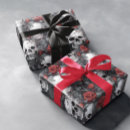 Buscar calavera papel de regalo Floral
