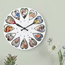 Buscar corazón blanco relojes de pared Para ella