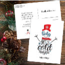 Buscar muñeco de nieve tarjetas Rojo