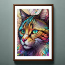 Buscar gato abstracto posters Pintura