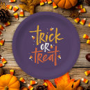 Buscar halloween papel platos Truco o tratamiento