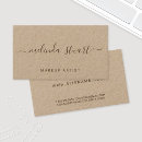 Buscar kraft tarjetas de visita Estilista