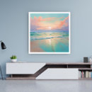 Buscar tranquilidad posters Playa