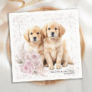 Buscar golden retriever servilletas Acuarela