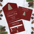 Buscar corporativa roja invitaciones de navidad Empleados