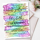 Buscar arco iris brillante invitaciones Para todos