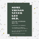 Buscar adulto gracioso invitaciones de cumpleaños Moderno