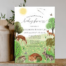 Buscar animal invitaciones baby shower Bosque