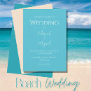 Buscar del océano boda invitaciones Boda de verano