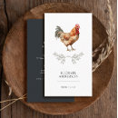 Buscar pollo granjero tarjetas de visita Vintage